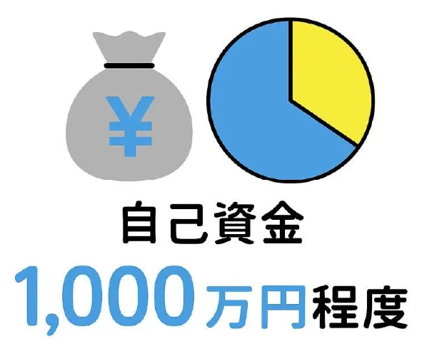 自己資金1,000万円程度